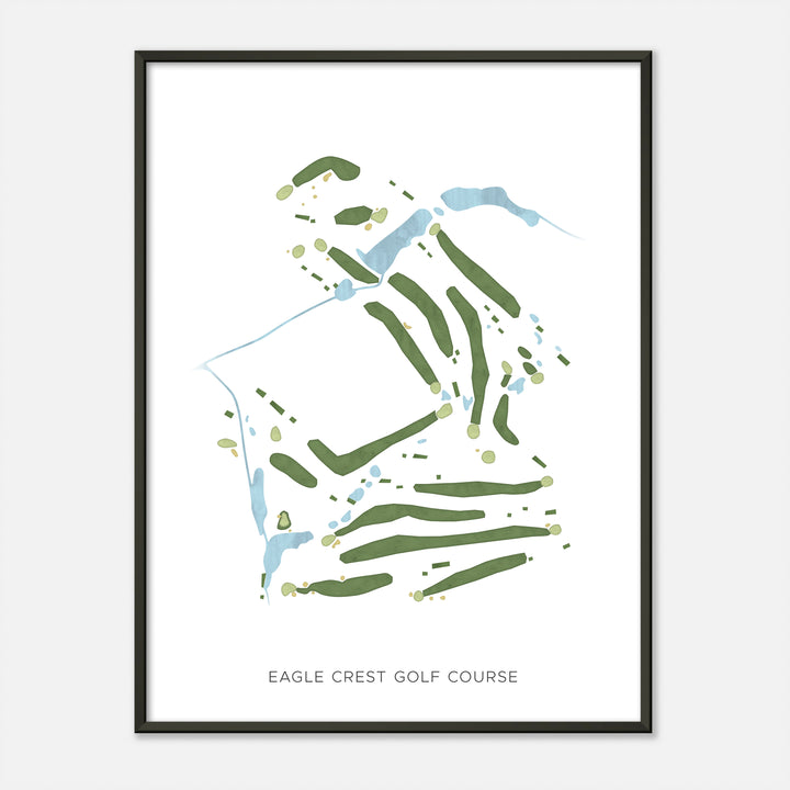 Print of Eagle Crest Golf Course Modern Map
