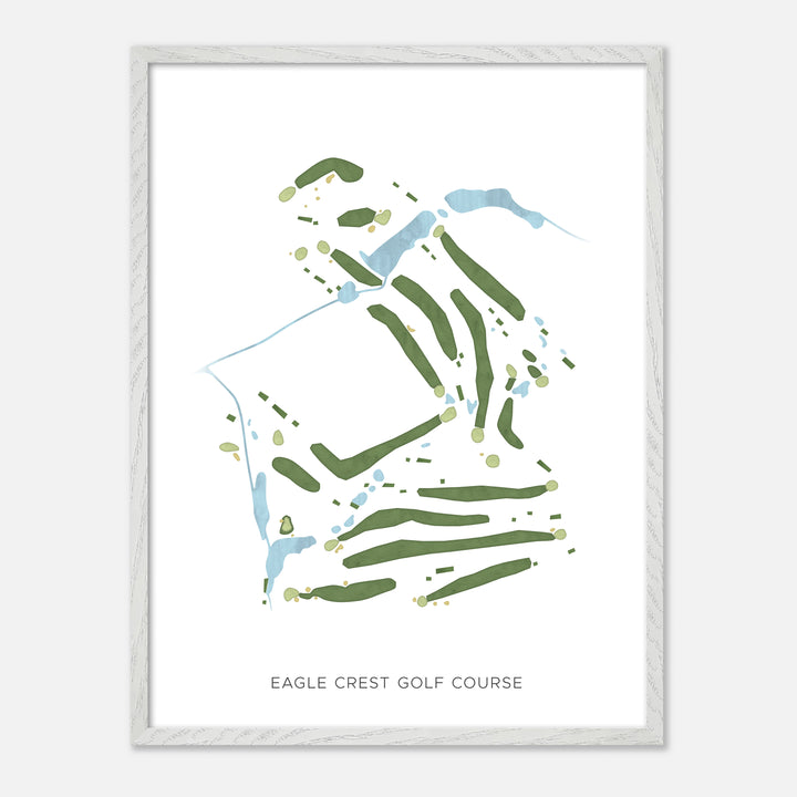 Print of Eagle Crest Golf Course Modern Map