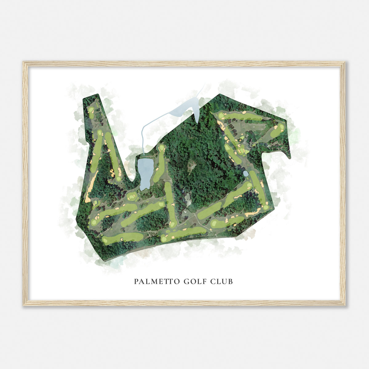 Print of Palmetto Golf Club Classic Map