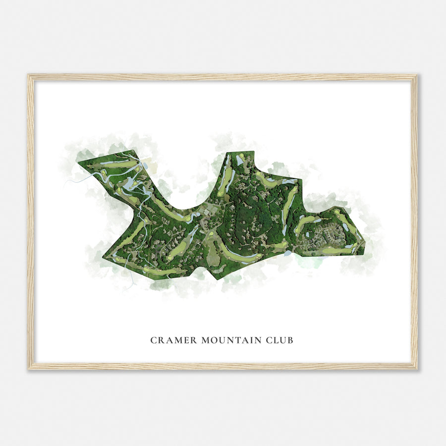 Print of Cramer Mountain Club Classic Map