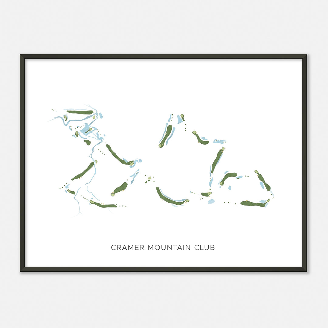 Print of Cramer Mountain Club Modern Map
