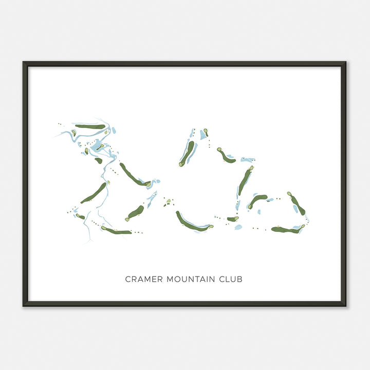 Print of Cramer Mountain Club Modern Map