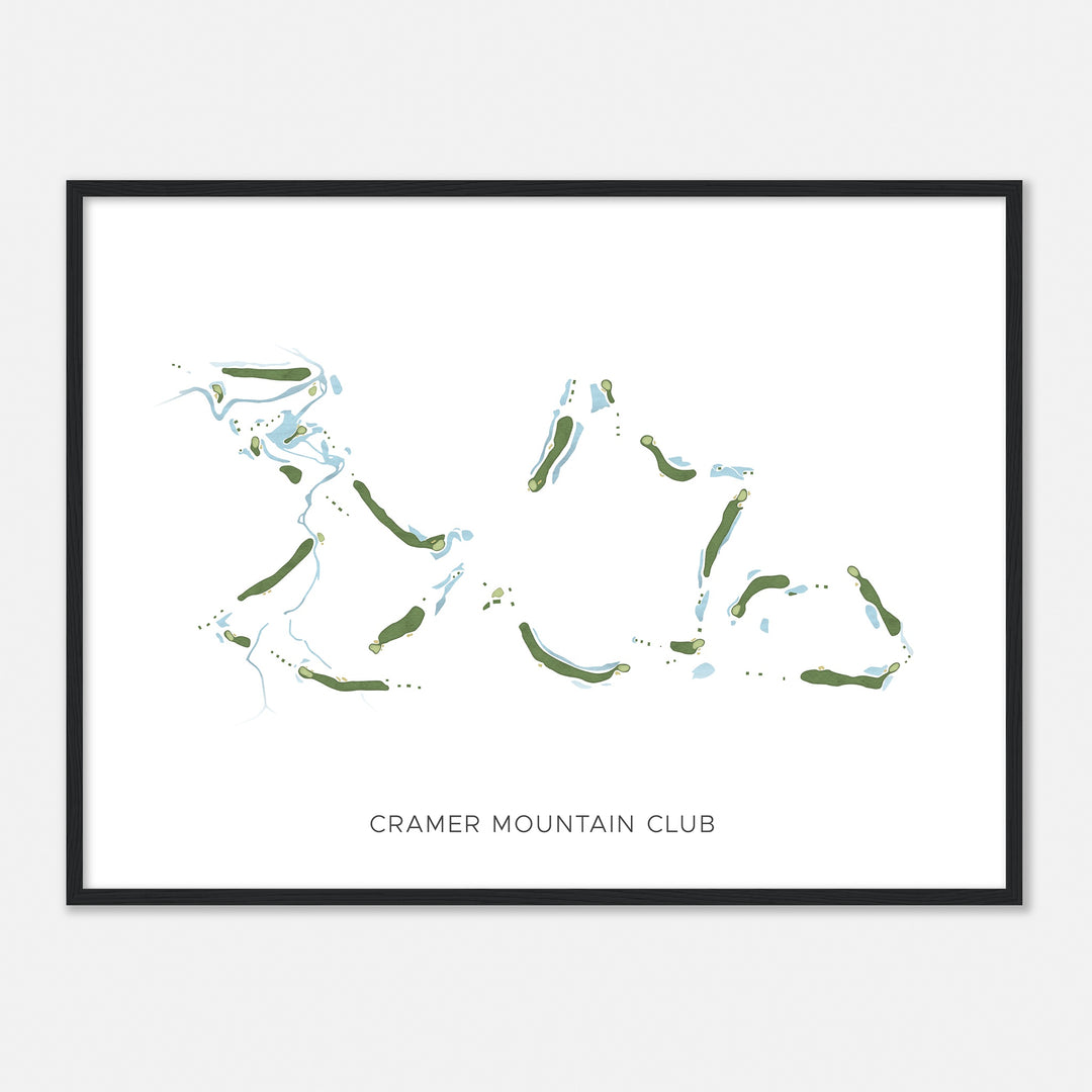 Print of Cramer Mountain Club Modern Map