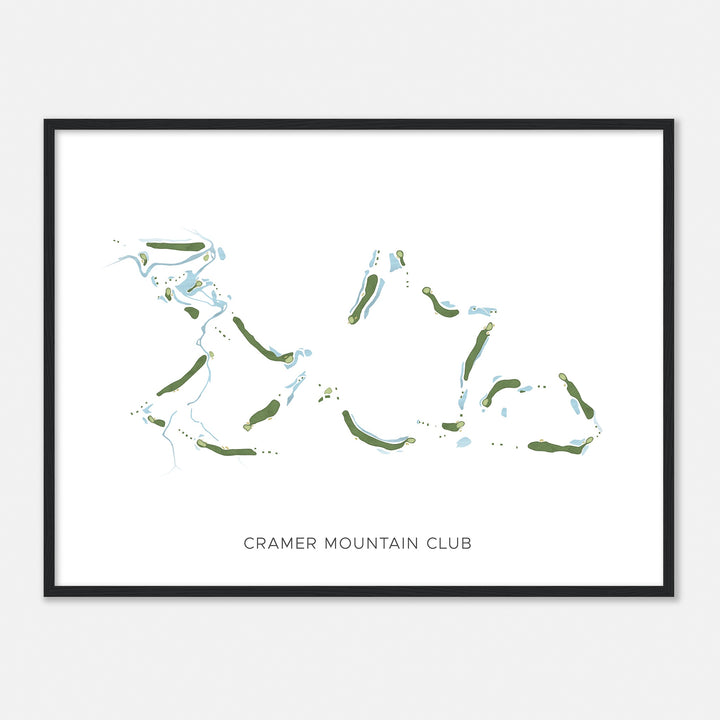 Print of Cramer Mountain Club Modern Map