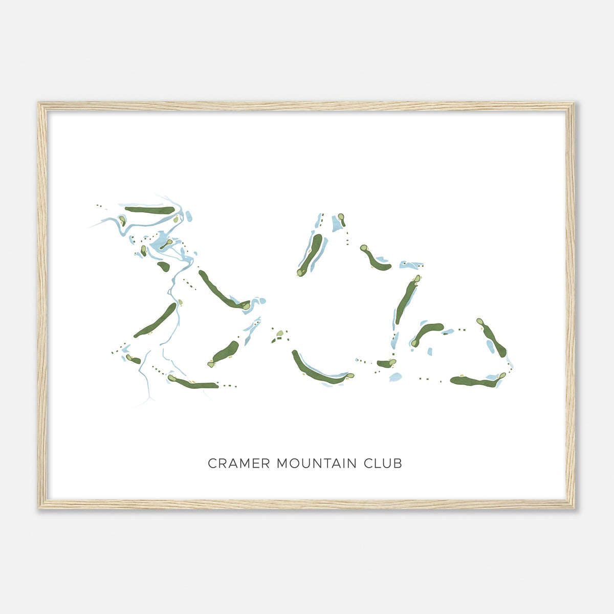 Print of Cramer Mountain Club Modern Map
