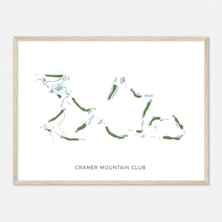 Print of Cramer Mountain Club Modern Map