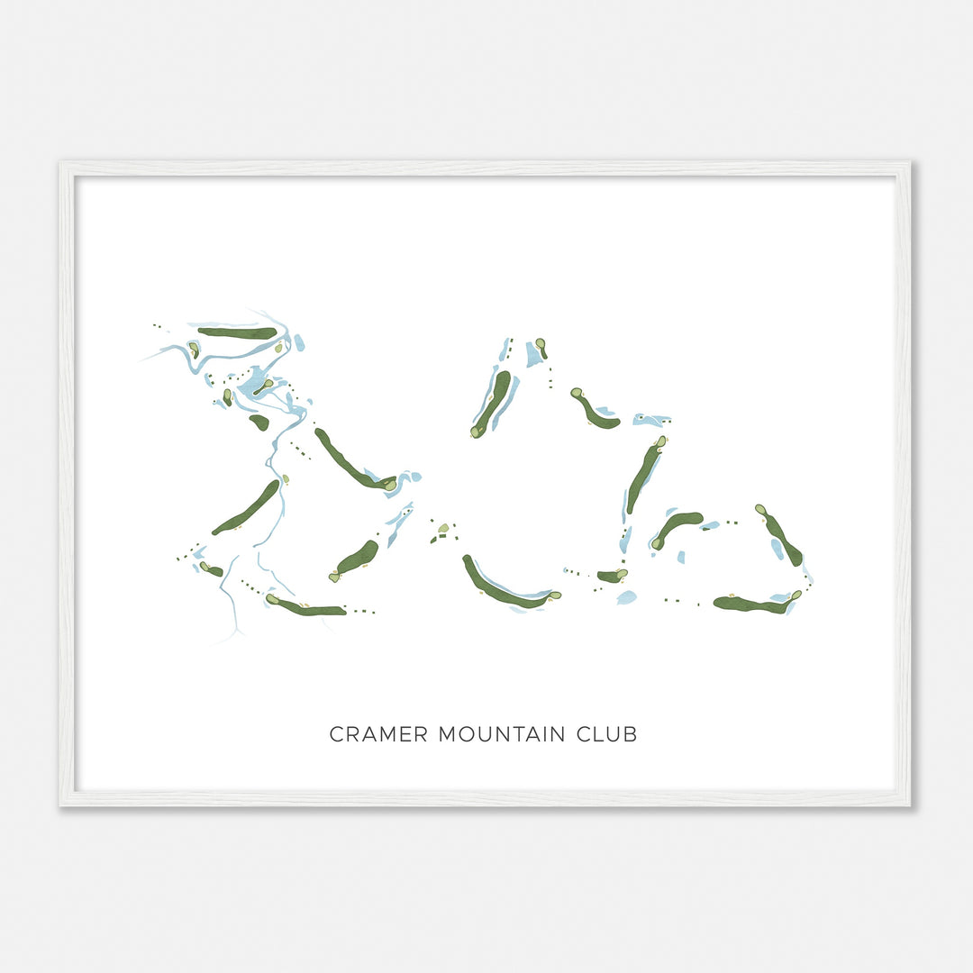 Print of Cramer Mountain Club Modern Map