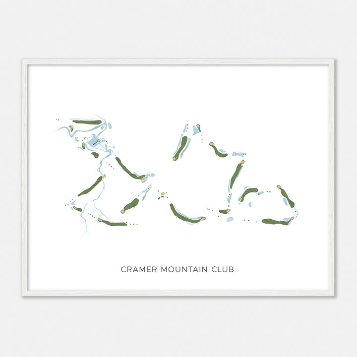 Print of Cramer Mountain Club Modern Map