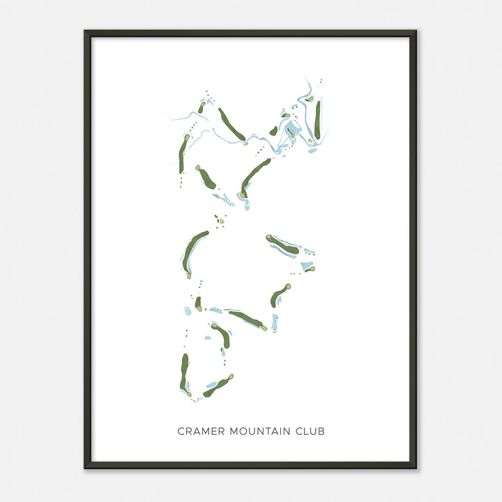 Print of Cramer Mountain Club Modern Map