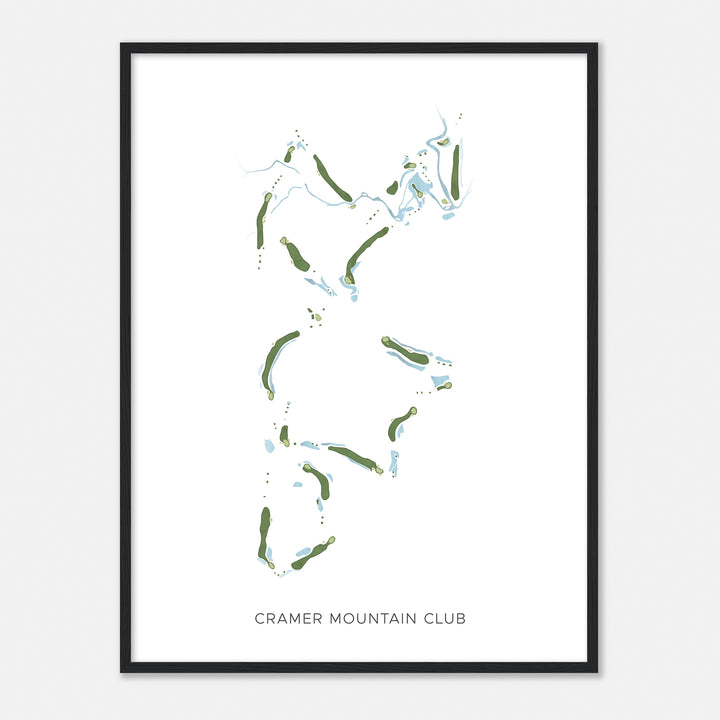 Print of Cramer Mountain Club Modern Map