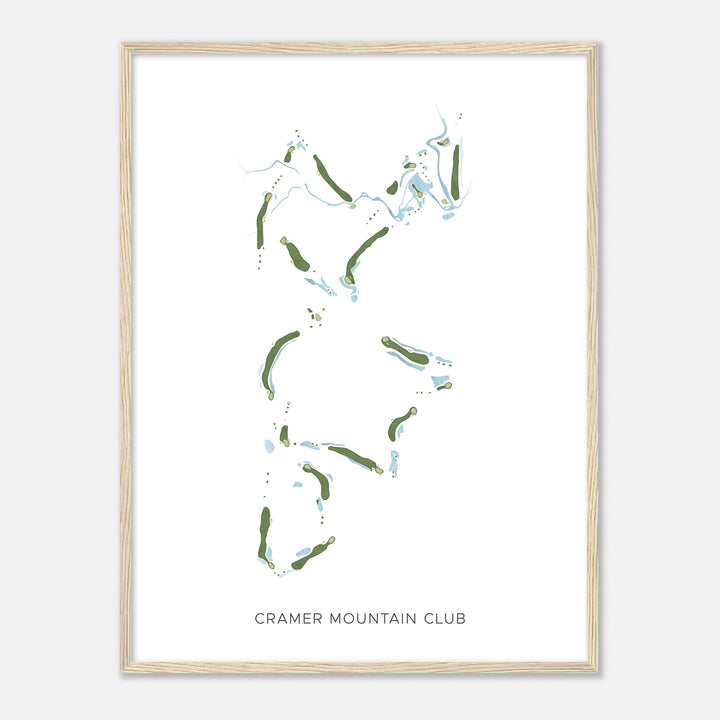 Print of Cramer Mountain Club Modern Map