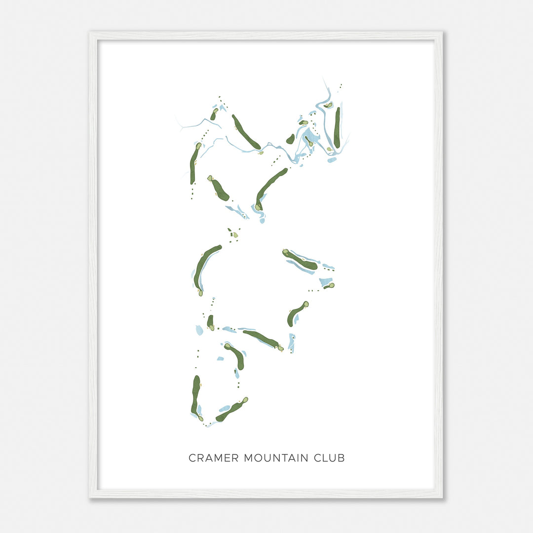 Print of Cramer Mountain Club Modern Map