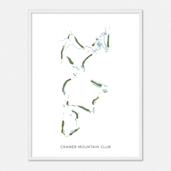 Print of Cramer Mountain Club Modern Map