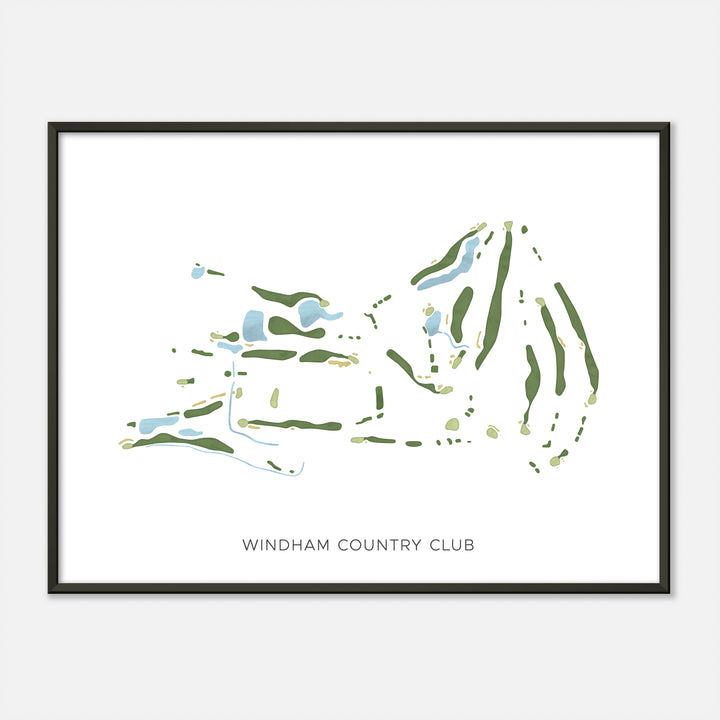 Print of Windham Country Club Modern Map
