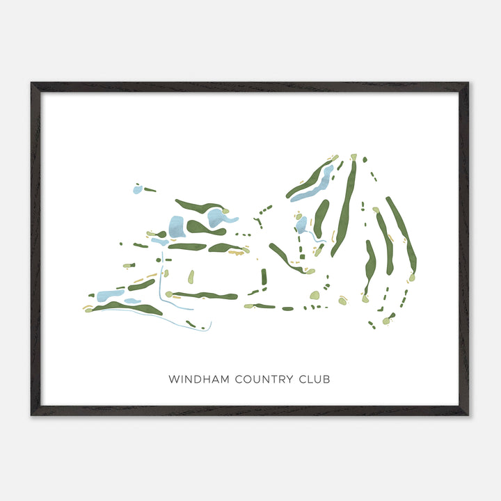 Print of Windham Country Club Modern Map
