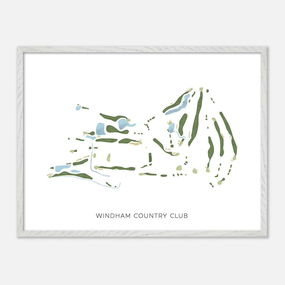 Print of Windham Country Club Modern Map