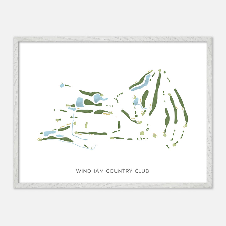 Print of Windham Country Club Modern Map