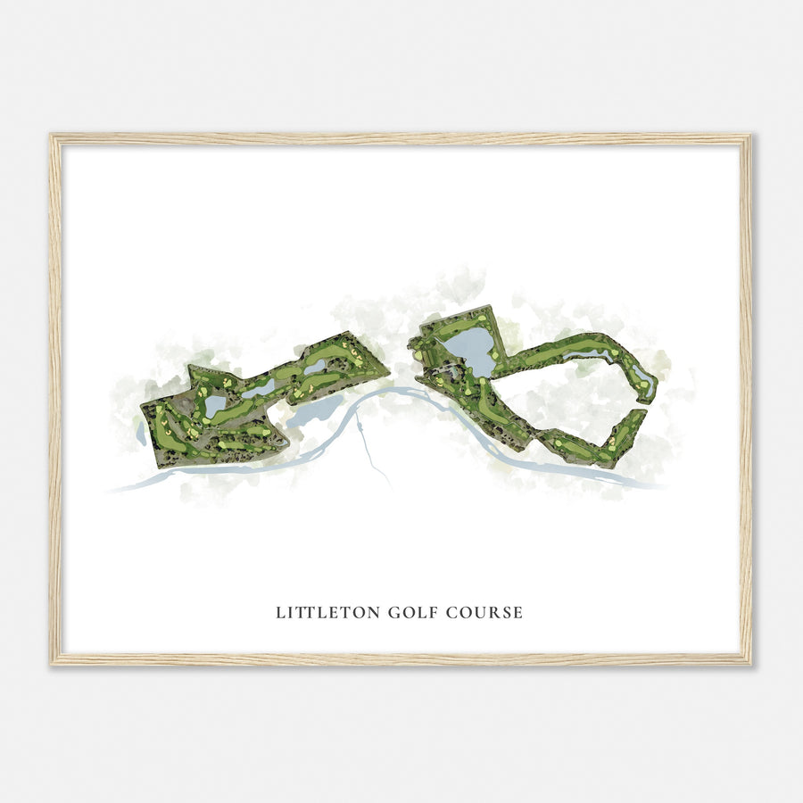 Print of Littleton Golf Course Classic Map