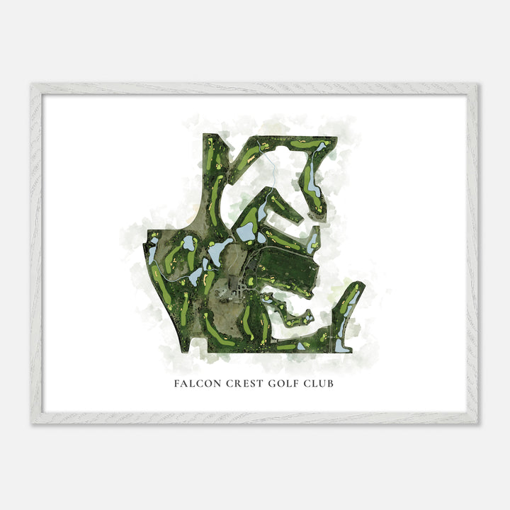 Print of Falcon Crest Golf Club Classic Map