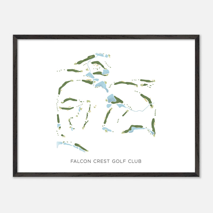 Print of Falcon Crest Golf Club Modern Map