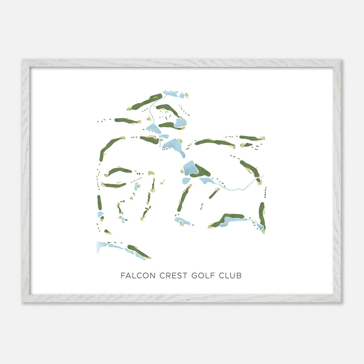Print of Falcon Crest Golf Club Modern Map