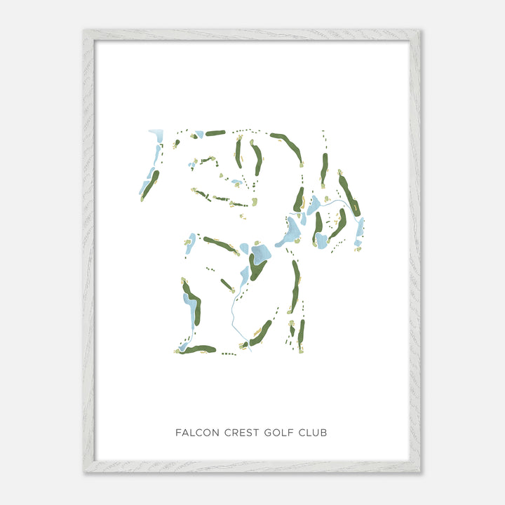 Print of Falcon Crest Golf Club Modern Map