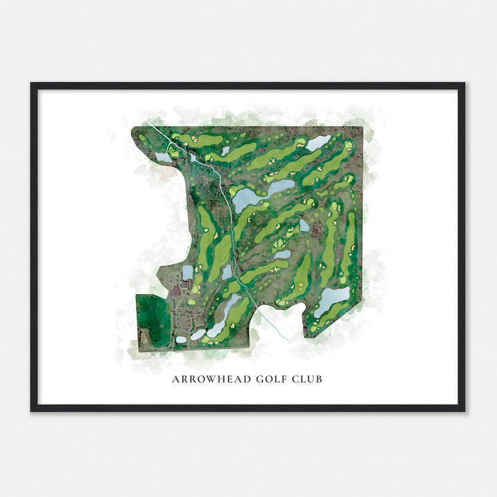 Print of Arrowhead Golf Club Classic Map