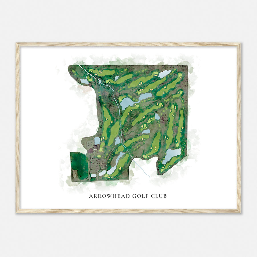 Print of Arrowhead Golf Club Classic Map