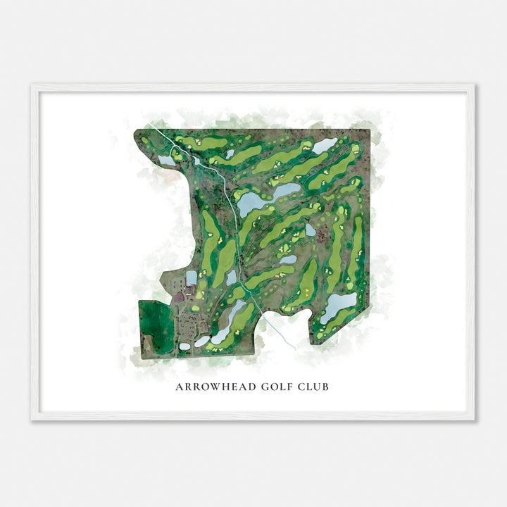 Print of Arrowhead Golf Club Classic Map