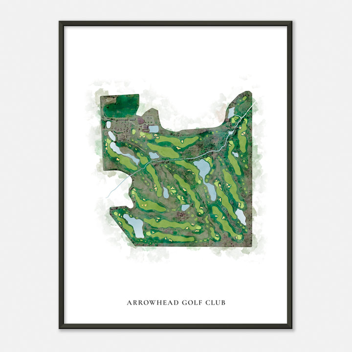 Print of Arrowhead Golf Club Classic Map