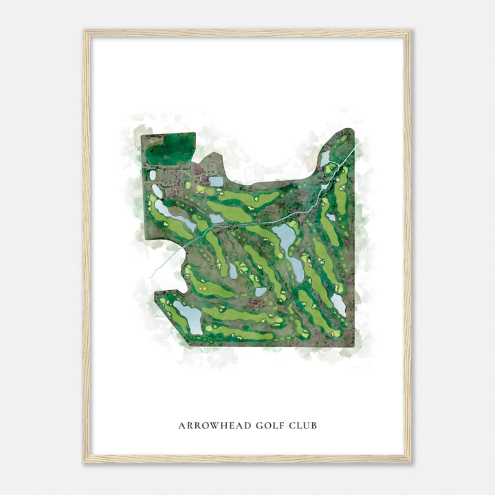 Print of Arrowhead Golf Club Classic Map