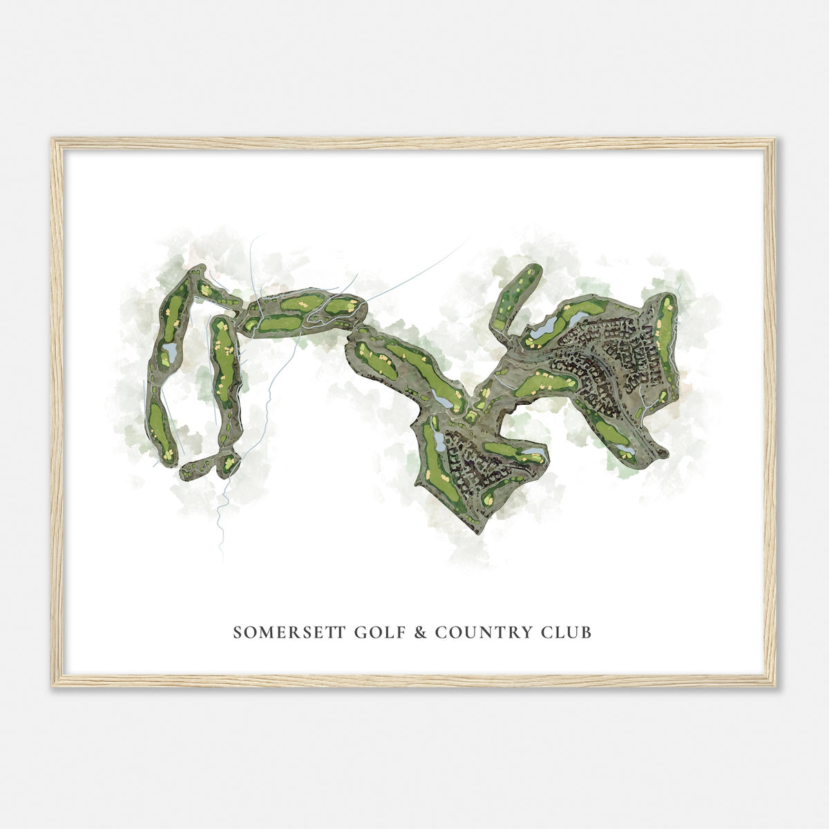 Print of Somersett Golf & Country Club Classic Map