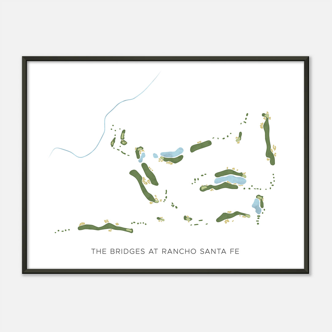 Print of The Bridges At Rancho Santa Fe Modern Map