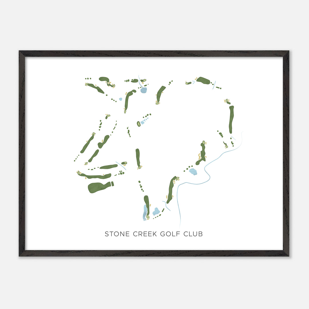 Print of Stone Creek Golf Club Modern Map