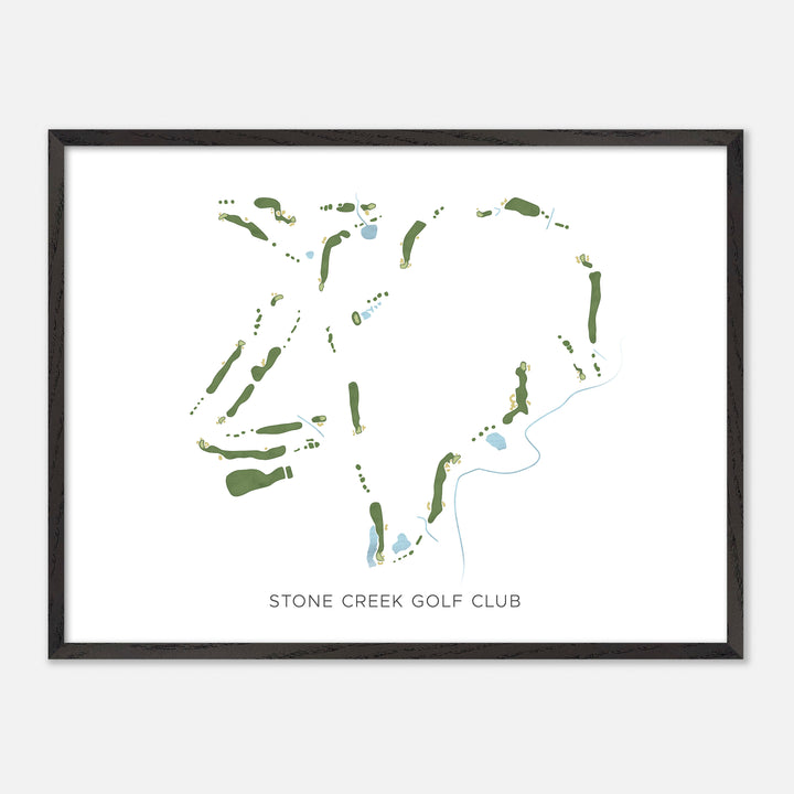 Print of Stone Creek Golf Club Modern Map