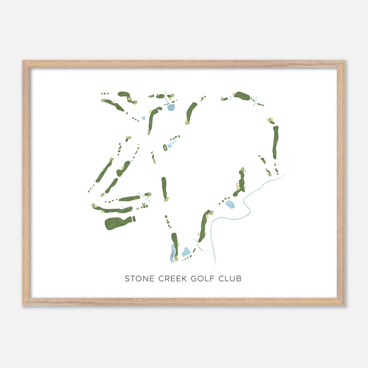 Print of Stone Creek Golf Club Modern Map