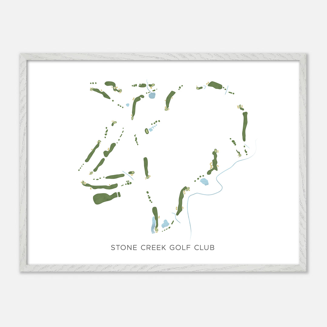 Print of Stone Creek Golf Club Modern Map