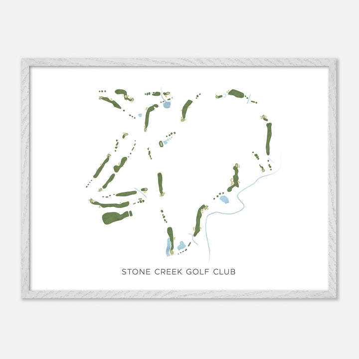 Print of Stone Creek Golf Club Modern Map