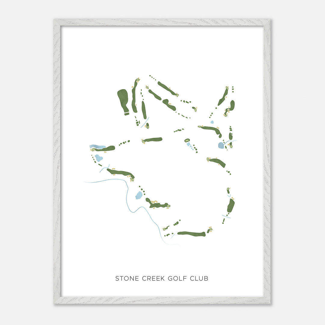 Print of Stone Creek Golf Club Modern Map