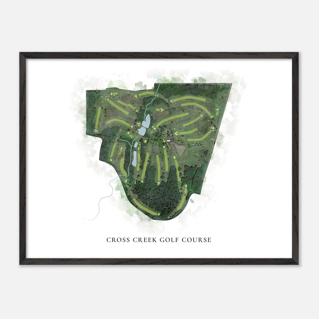 Print of Cross Creek Golf Course Classic Map