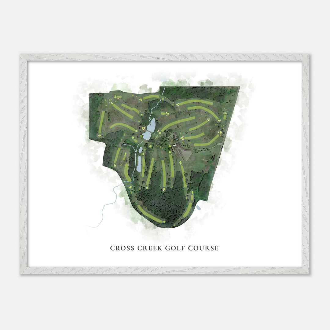 Print of Cross Creek Golf Course Classic Map