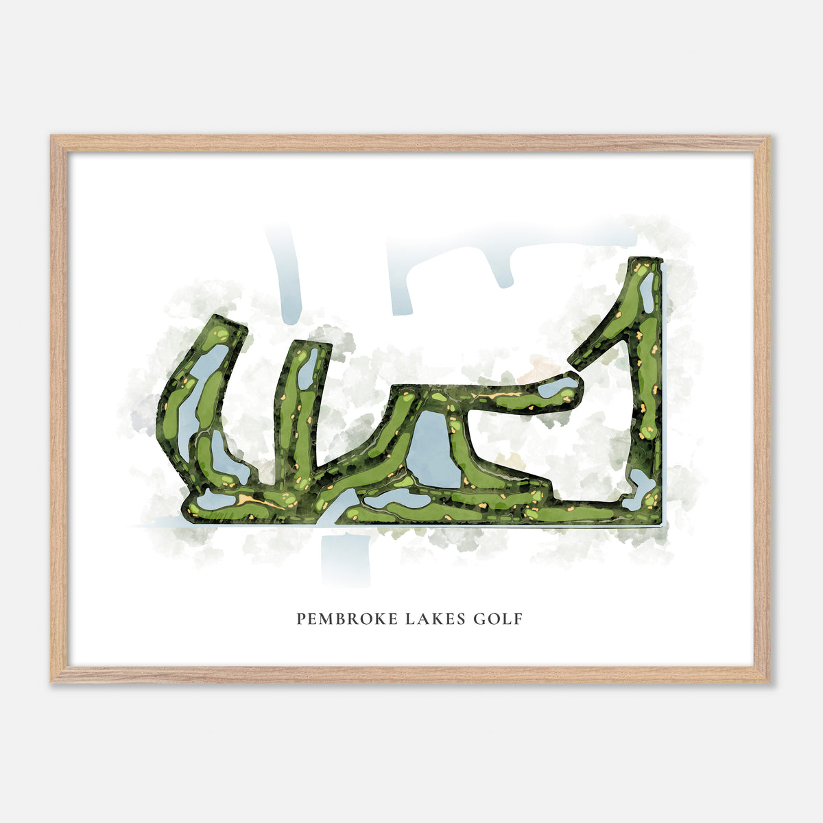 Print of Pembroke Lakes Golf Classic Map
