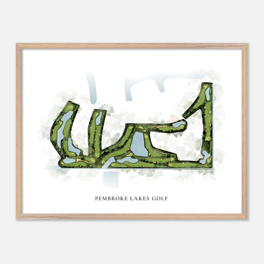 Print of Pembroke Lakes Golf Classic Map