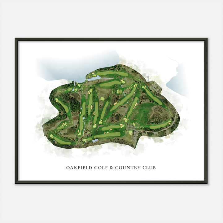Print of Oakfield Golf & Country Club Classic Map