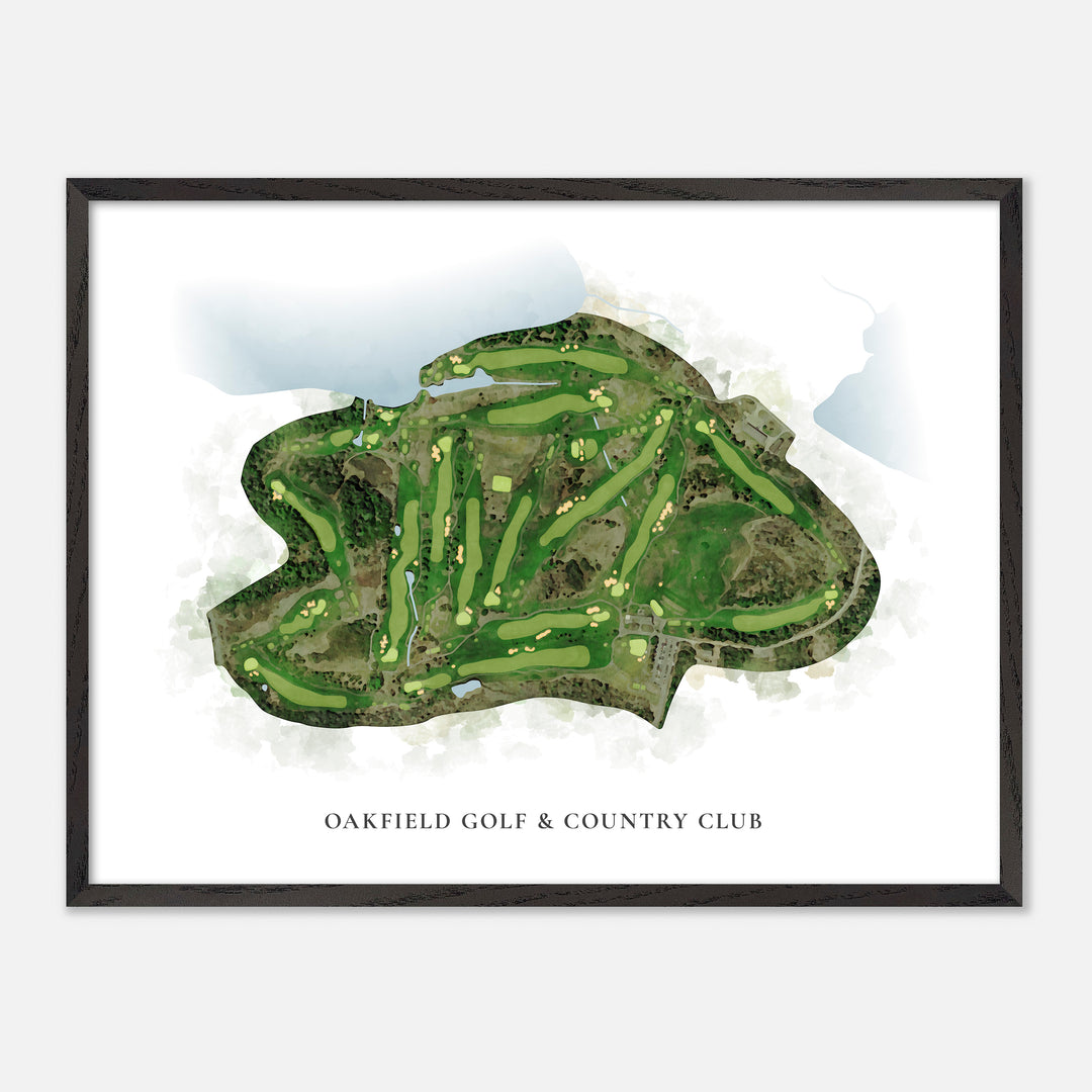 Print of Oakfield Golf & Country Club Classic Map