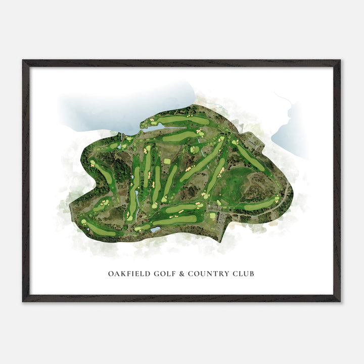 Print of Oakfield Golf & Country Club Classic Map