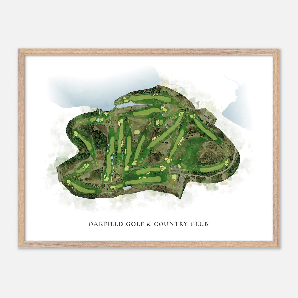 Print of Oakfield Golf & Country Club Classic Map