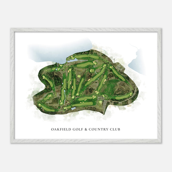 Print of Oakfield Golf & Country Club Classic Map
