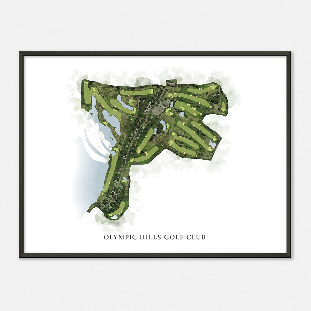 Print of Olympic Hills Golf Club Classic Map