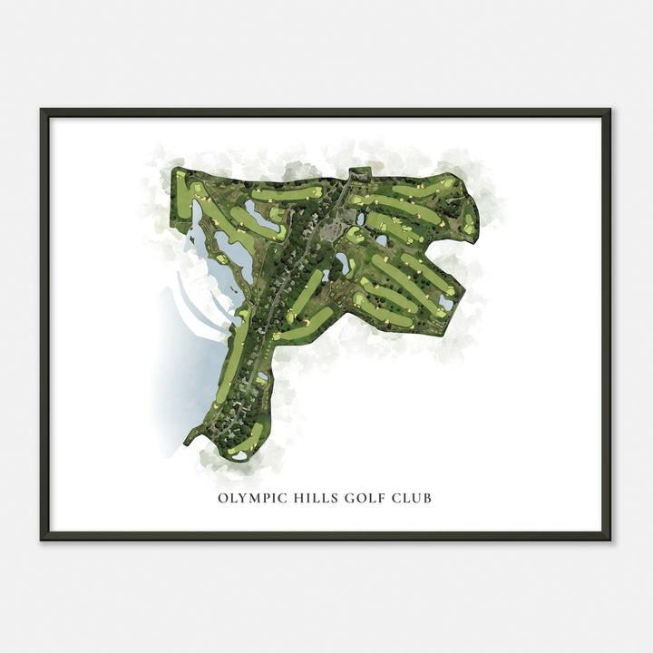 Print of Olympic Hills Golf Club Classic Map